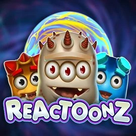 Reactoonz online game logo by Play'n GO on betamoscasino.com
